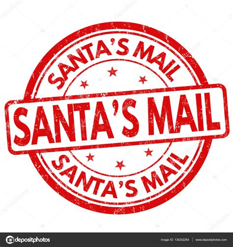 Discover silicon valley's premiere destination for shopping, dining, living, and more. Santa's mail sign or stamp — Stock Vector © roxanabalint ...