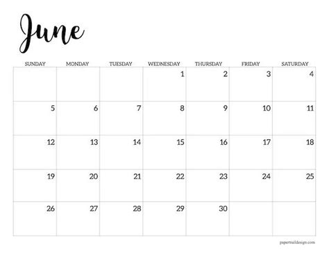 June 2022 Calendar Printable Our 2022 Monthly Calendar Printable Will