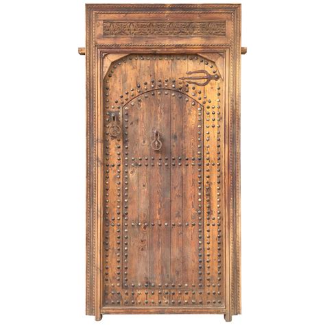Superb Moorish Moroccan And Hand Carved Wood Door At 1stdibs Moorish