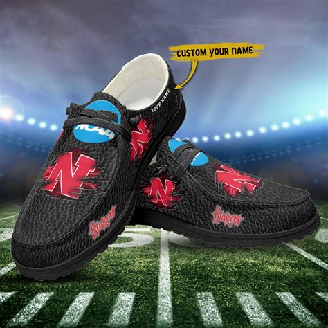 nebraska cornhuskers hey dude shoes loafer shoes custom your name design trend