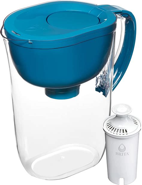 Brita Large Cup Water Filter Pitcher With Smart Light Filter Reminder And Standard Filter