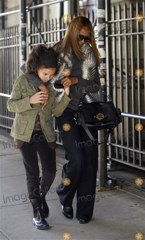 Photos And Pictures Model Iman And Her Daughter Alexandria Zahra Jones Walking In Soho On