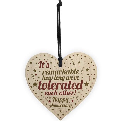 Maybe you would like to learn more about one of these? Funny Gift For Husband Wife Wooden Heart Anniversary Gift