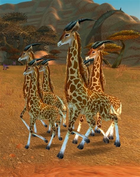 Alte Brachlandgiraffe Npc World Of Warcraft