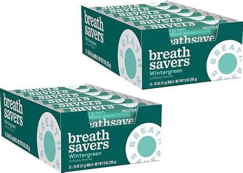 Breath Savers Mints Wintergreen 075 Ounce Pack Of 24 Amazonca