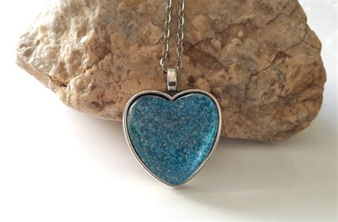 Dune Art Blue Heart Necklace