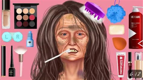asmr homeless old woman transformation makeup animation 1 youtube