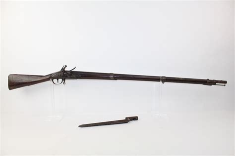 U S Harpers Ferry Model Flintlock Musket C R Antique