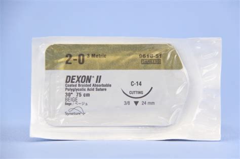 Covidien Suture 9618 51 2 0 Medtronic Dexon Ii Beige 27 C 14