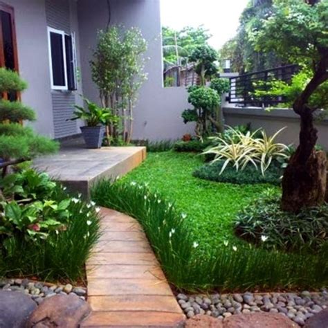 taman depan rumah minimalis lahan sempit backyard landscaping designs