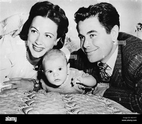 From Left Eleanor Powell Glenn Ford With Their Son Peter Ford 1946