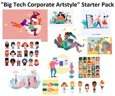 Big Tech Corporate Artstyle Starter Pack Corporate Art Style Know