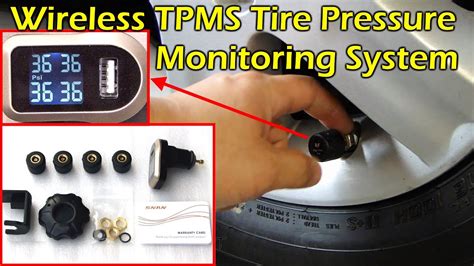 Wireless Tpms Tire Pressure Monitoring System Full Review Youtube