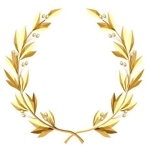 Laurel Wreath Gold Clip Art Column Png Download 17581760 Free