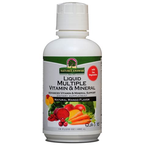 See our picks for the best 10 multivitamin and minerals in uk. Natures Answer Advanced Liquid Vitamin Mineral Support | eBay