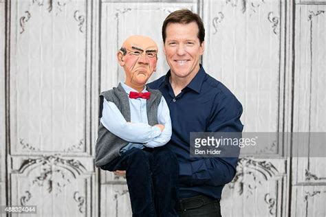 Puppet Walter The Grumpy Old Man And Comedian Jeff Dunham Attends Aol