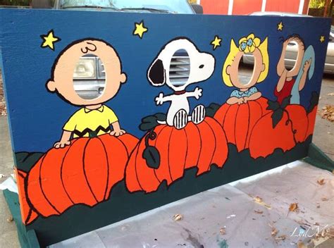 Photo Op Cut Out Boards Painting For Peanuts A Harvest Festival Cut