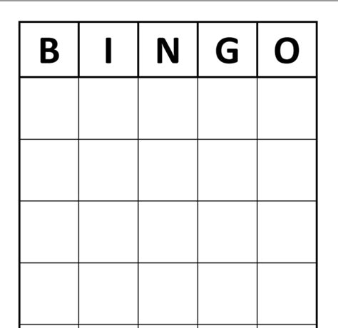The Blank Custom Bingo Card Template Bingo Blog Within Blank Bingo