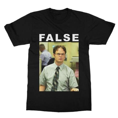False Dwight Schrute The Office T Shirt Men Ebay
