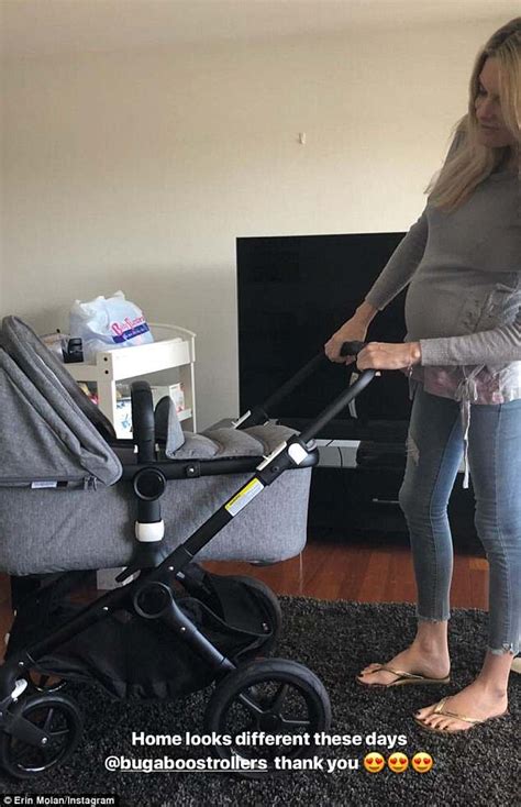Pregnant Footy Show Host Erin Molan Shows Off Her New Pram