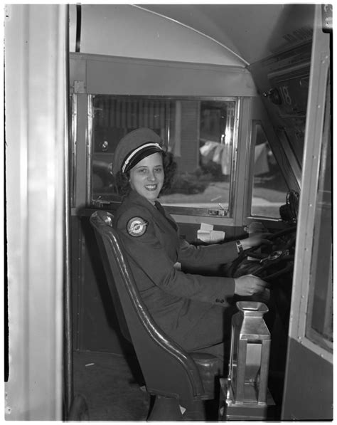 New Women Bus Drivers To Help With Manpower Shortage September 1943 Old News Bus Driver