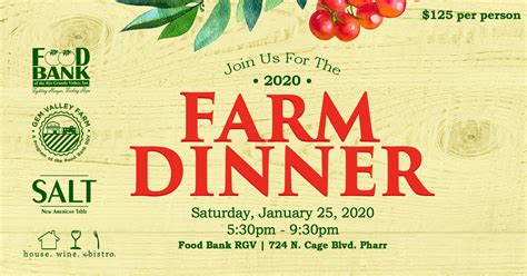 If playback doesn't begin shortly, try restarting your device. Farm Dinner 2020 by Food Bank RGV