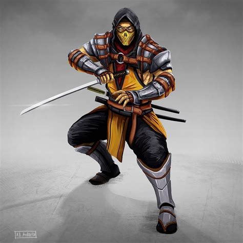 Scorpion Mk 11 By Twentysevenab On Deviantart Scorpion Mortal Kombat