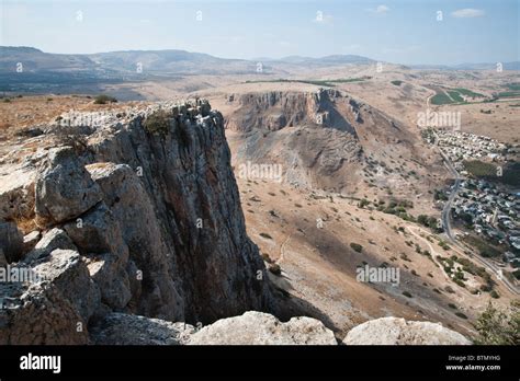 The Spectacular Cliffs In Arbel National Park In The Galilee Region Of