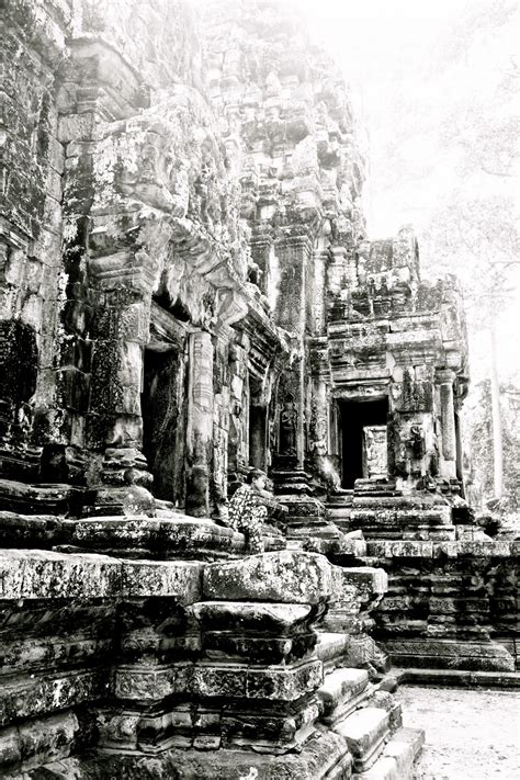 Gambar : hitam dan putih, fotografi monokrom, reruntuhan, satu warna