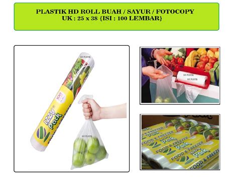 Plastik Roll Buah Plastik Buah Plastik Sayur Plastik Fotocopy Isi 100
