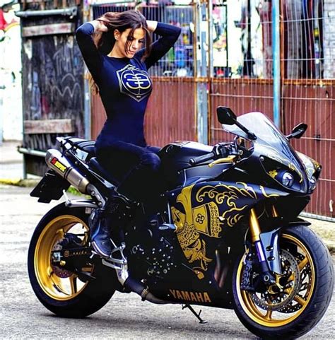 Sexy Lady Yamaha R1 Motos Sexy Custom Sport Bikes Motorbike Girl