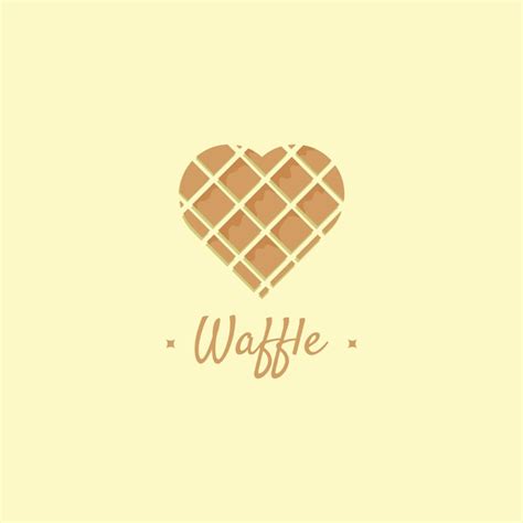 Premium Vector Delicious Belgian Waffle Logo Template