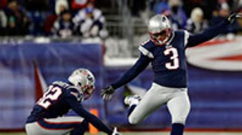 Stephen Gostkowski Ready To Kick Pats Game Winner