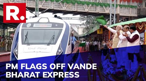 pm modi flags off chennai mysuru vande bharat express first semi high speed train in south