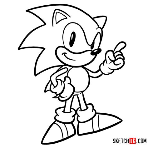 How To Draw Sonic The Hedgehog Sega Games Style Step By Step Drawing