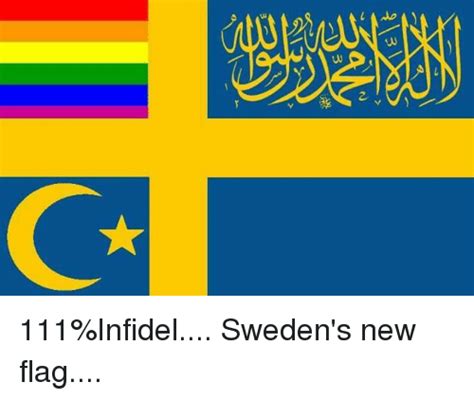 American man in sweden talk about the differences between swedish and american police during a blm protest yesterday. 111%Infidel Sweden's New Flag | Meme on ME.ME