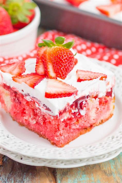 Easy Strawberry Poke Cake With Jello Pumpkin N Spice