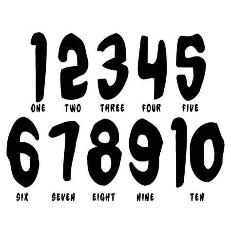 8 Best Images Of Printable Very Large Numbers 1 10 Large All In One