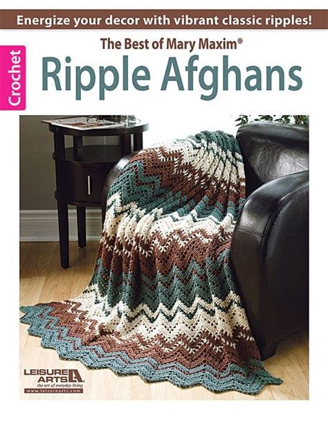 The Best Of Mary Maxim Ripple Afghans Book Crochet Ripple Afghan