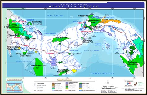 National Parks Of Panama Map