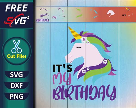 Unicorn Birthday Svg Free Free Svg Files