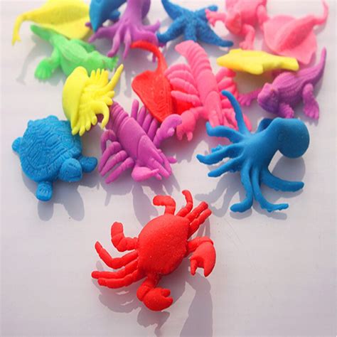 10pcslot Ocean Animal Growing Toy Marine Biology Toys Sea Animals Toy