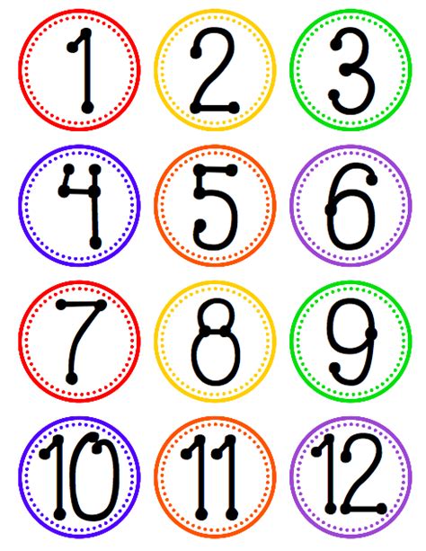 7 Best Images Of Printable Number Labels Free Printable Table Numbers