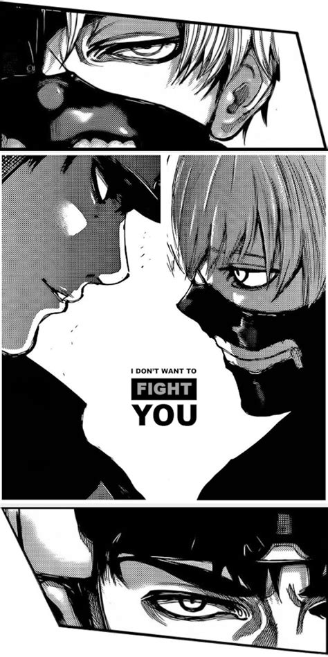 Tokyo ghoul anime viewers and manga readers, you decide which one is better! (gif) "I don't want to fight you." ||| Amon vs Kaneki ...