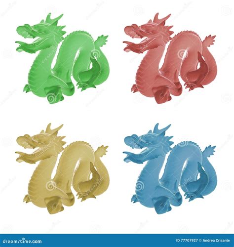 Chinese Dragons Stock Illustration Illustration Of Symbol 77707927