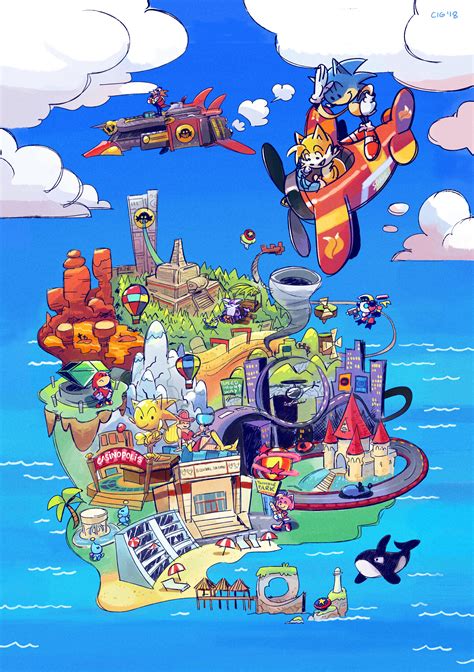 Artstation Sonic Adventure Map