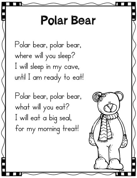 Winter Shared Reading Poems And Pocket Charts Reading Poems Shared