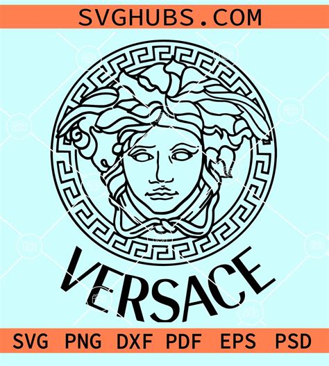 Versace Logo Svg Medusa Head Svg Circle Greek Key Frame Svg Greek