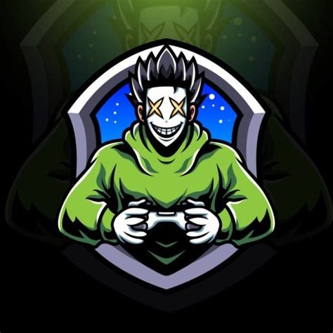 Green Joker Mask Man Gaming Discord Profile Picture Avatar Template And
