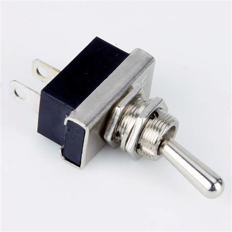Heavy Duty Chrome Toggle Switch Off Momentary Spring Return Car